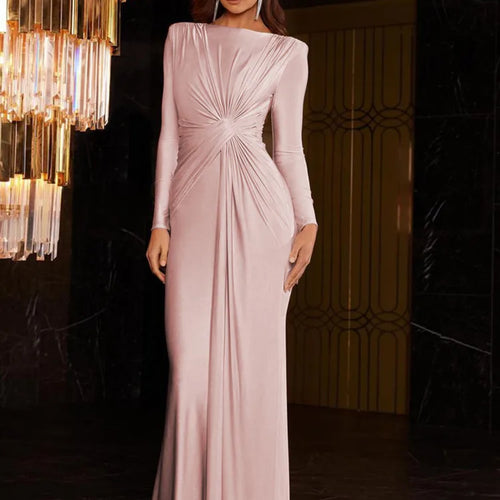 Load image into Gallery viewer, Elegant Long Sleeve Bodycon Party Club Evening Dress For Women 2025 New Fashion Temperament Slim Tight Elastic Vestidos
