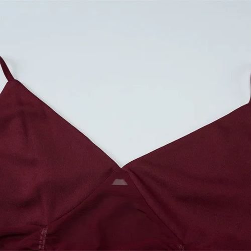 Load image into Gallery viewer, Mesh Hollow Out Backless Sexy Mini Dress Women Fashion Spaghetti Strap Sleeveless See Through Skinny Beach Party Dress
