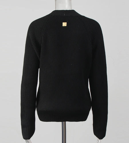 Solid Spliced Single Breasted Casual Cardigan for Women V Neck Long Sleeves Patchwork Pocket Basics Cardigan Female