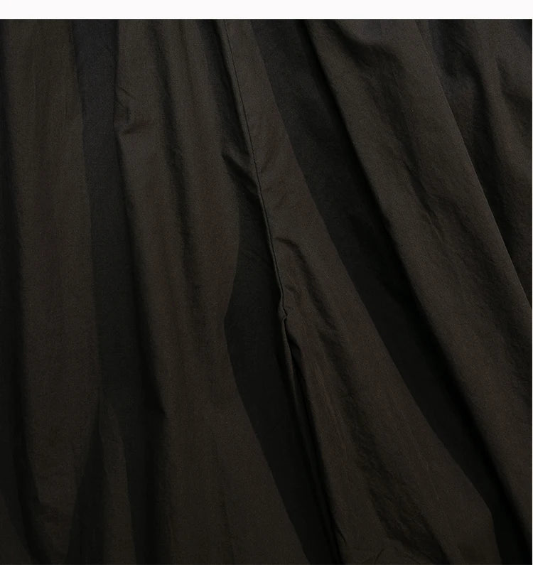 Black Leisure Comfortable Shorts For Women Summer New Green Elastic High Waist Lace Up Loose Blue Wide Leg Seven Point Pants New