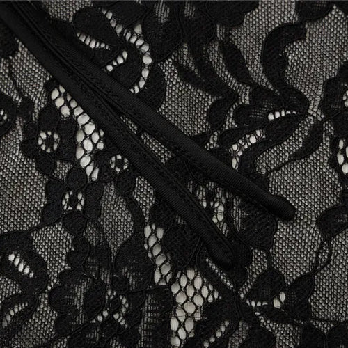 Load image into Gallery viewer, Mesh Lace Ruffled Sexy Maxi Dress For Women Gown Black Hollow Out Sleeveless Thigh High Split Club Long Dress Vestido
