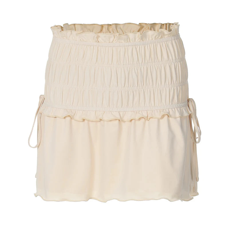 Slim Sexy Skirt Two Piece Sets Women Strapless Long Sleeve Crop Top And Hot Mini Skirt Female Party Two Piece Sets