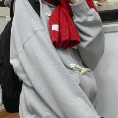 Load image into Gallery viewer, Y2k Aesthetic Horn Button Jacket Womens Jackets 2025 Autumn New Korean Kawaii Solid Preppy Clothes Casual All Match Femme Tops
