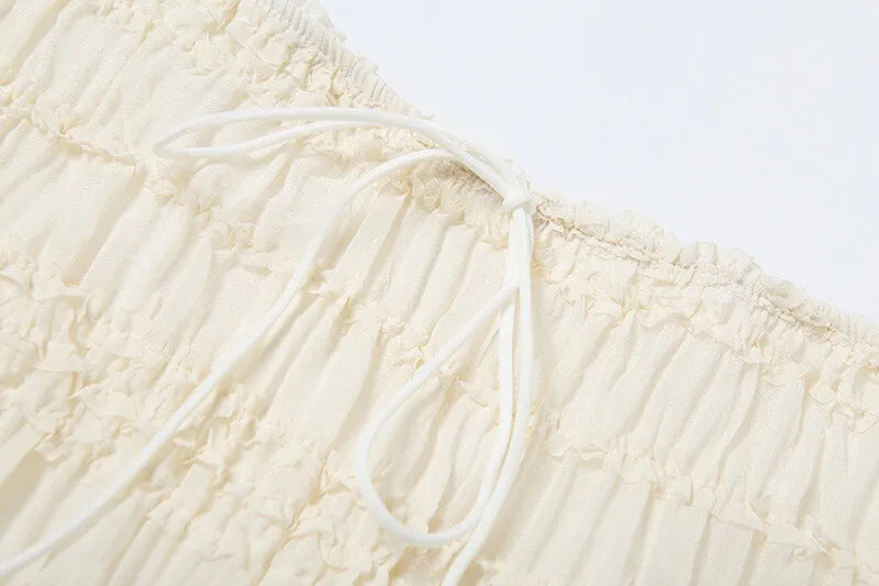 Chiffon Lace Sexy Skirt Two Piece Sets Women Halter Crop Tops And Maxi Skirt Ladies Fashion Woman Long Dress Set