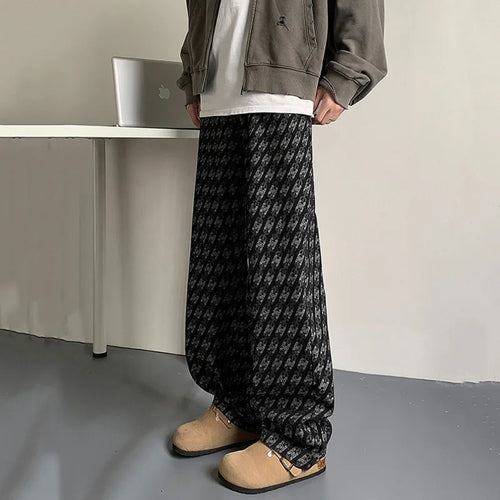 Load image into Gallery viewer, Printing Men&#39;s Denim Pants American Style Contrast Color Trousers Straight Wide Leg Loose Male Jeans Streetwear 2024 9C9287
