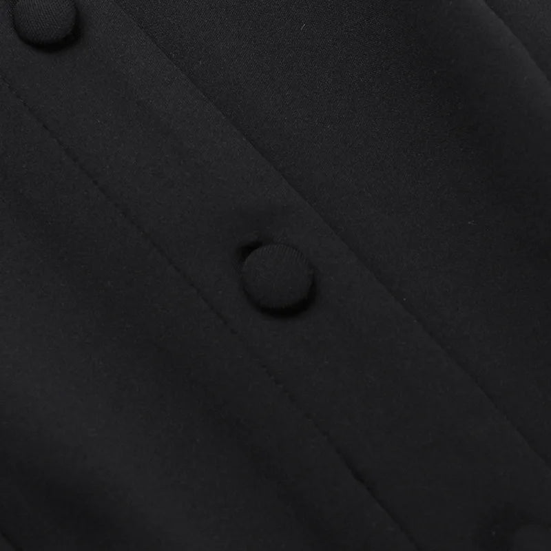 Fashion Sleeveless Sexy Mini Dress For Women New O Neck Single-btrasted Bodycon Club Party Tank Dress Femme Clothes