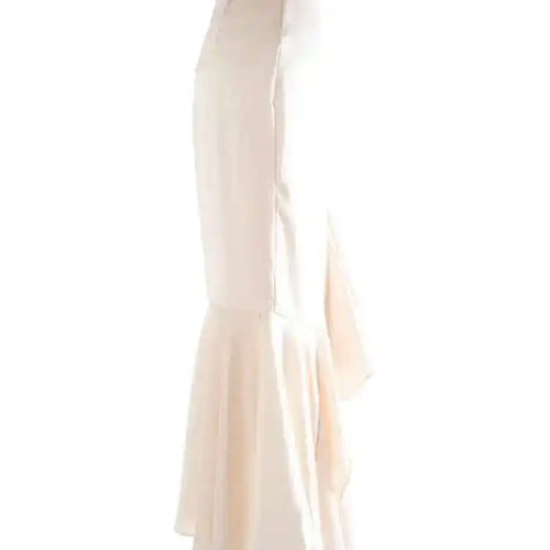 Load image into Gallery viewer, High Waist Apricot Irregular Elegant Midi Half-body Mermaid Skirt Women Fashion Tide New Spring Autumn 2025 1DJ0074
