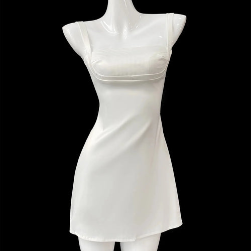 Load image into Gallery viewer, Birthday Dress For Women A-Line Pink Dress Sexy Satin Holiday Party Dresses Mini Casual Spaghetti Strap Graduation Dress Stretch
