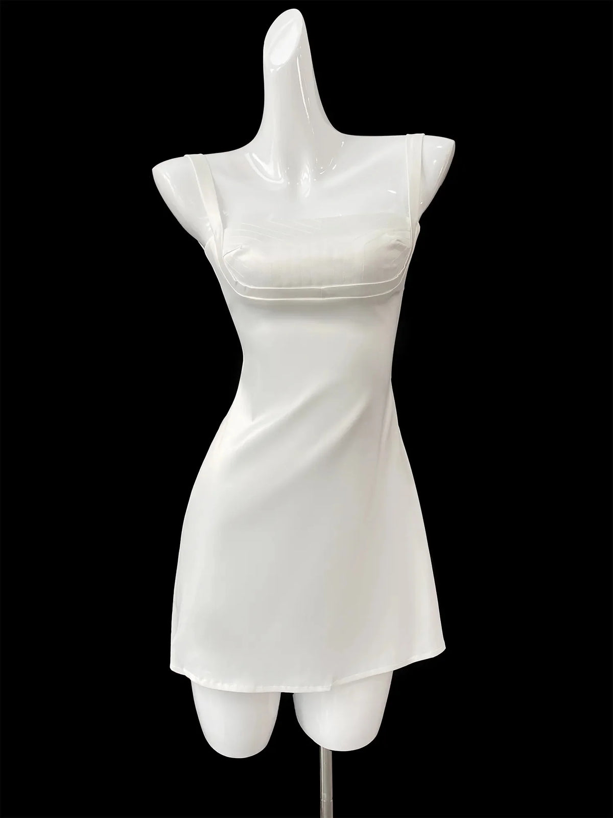 Birthday Dress For Women A-Line Pink Dress Sexy Satin Holiday Party Dresses Mini Casual Spaghetti Strap Graduation Dress Stretch