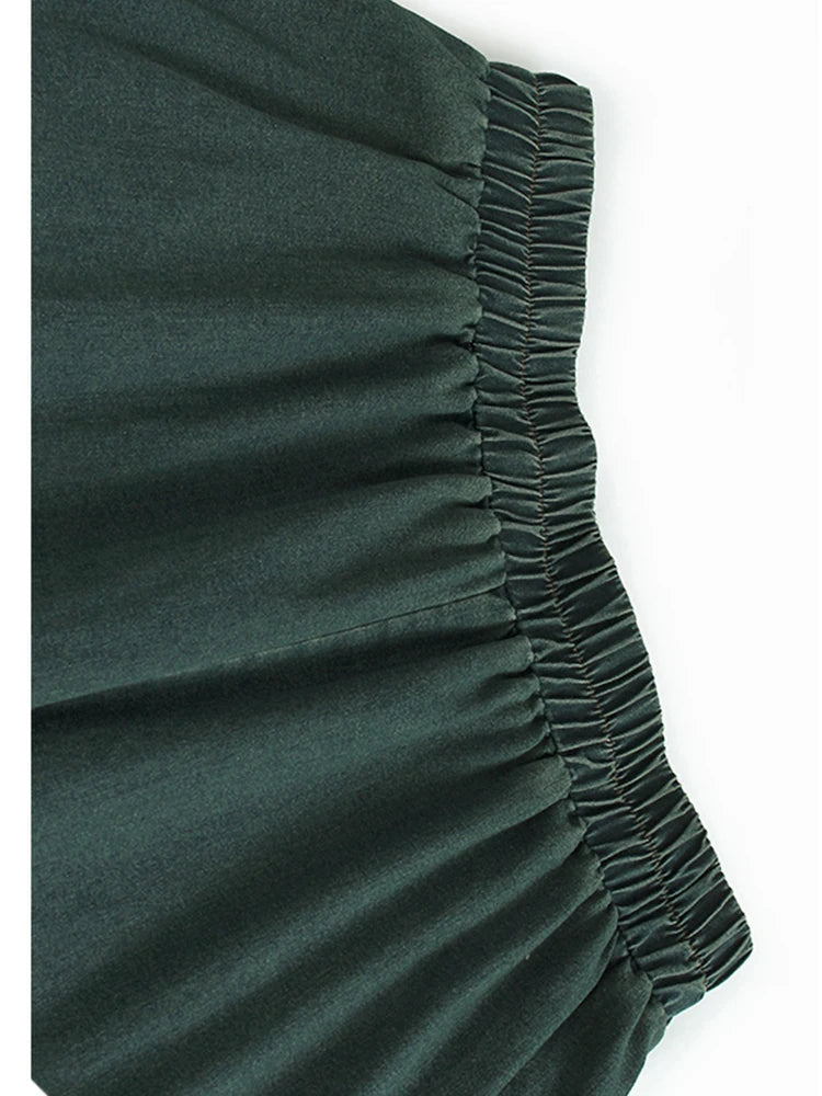 High Waist Black Lace Hem Denim Casual Long Wide Leg Jeans New Women Trousers Fashion Tide Spring Autumn 2025 1DJ1190