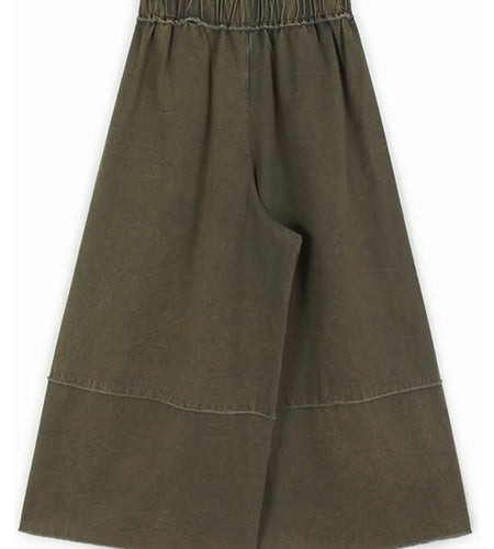 High Waist Caramel Color Denim Burr Pockets Wide Leg Jeans New Women Trousers Fashion Tide Spring Autumn 2025 1DH9668