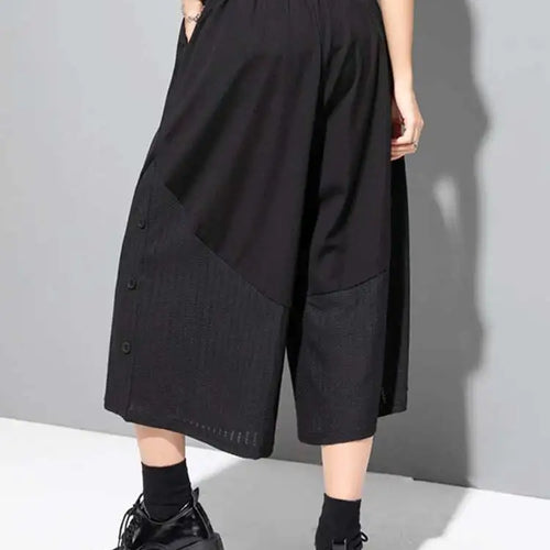 Load image into Gallery viewer, High Elastic Waist Black Striped Wide Leg Pants New Loose Fit Trousers Women Fashion Tide Spring Autumn 2025 1DF8718
