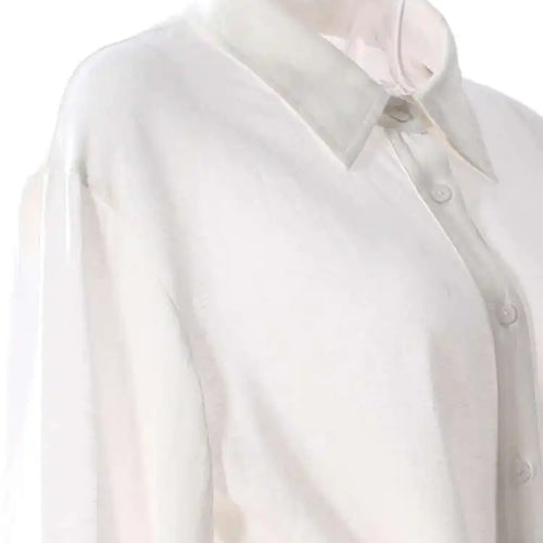 Load image into Gallery viewer, Women White Bandage Bow Big Size Long Elegant Blouse New Lapel Long Sleeve Shirt Fashion Tide Spring Autumn 2025 7AB8430
