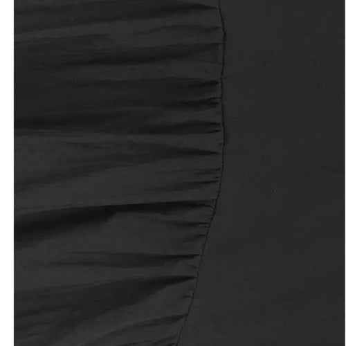 Load image into Gallery viewer, Women Black False Two Ruffles Hem Big Size Midi Dress New Round Neck Long Sleeve Fashion Tide Spring Autumn 2025 1DH9654

