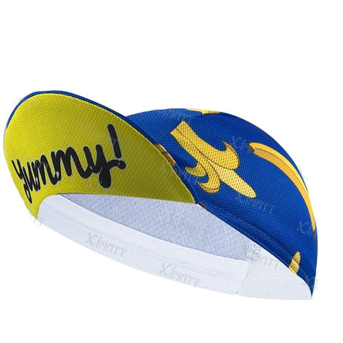 Load image into Gallery viewer, Classic Retro  Banana Print Polyester Bicycle Cycling Cap Summer Outdoor Sport Must Cool Bike Balaclava Blue Yellow
