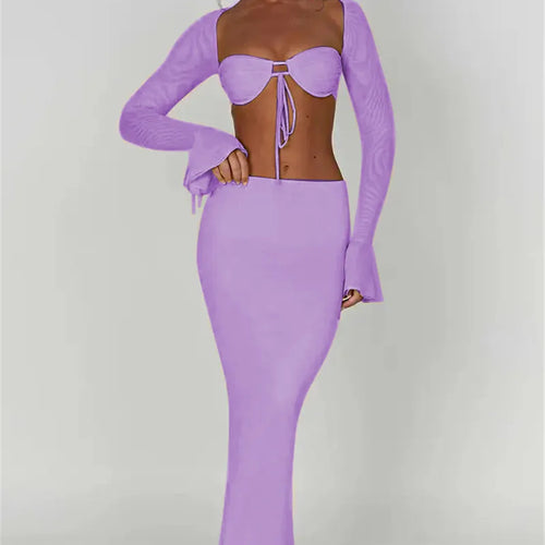 Load image into Gallery viewer, Thickened Fabric Sexy Maxi Skirt Women 2023 Autumn Winter New Solid High Waist Skinny Club Party Long Skirt Elegant
