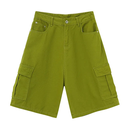 Load image into Gallery viewer, Summer New Trendy Men&#39;s Denim Shorts Retro Washed Wide Leg Short Jeans Straight Solid Color Male Casual Bottoms 9C6402
