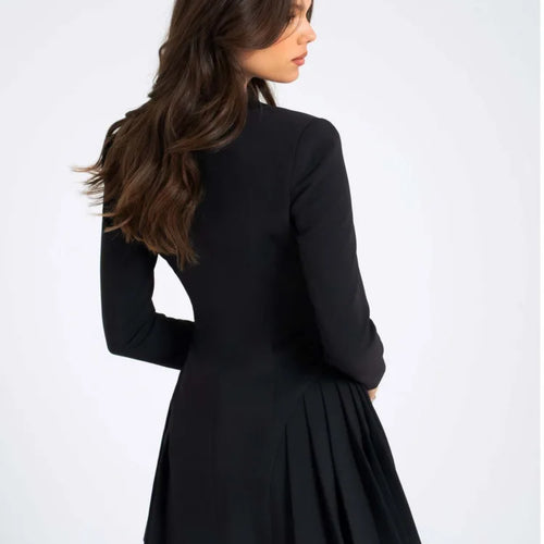 Load image into Gallery viewer, Fashion Long Sleeved Suit Button Slim Women Dress Jacket Sexy Bodycon Pleated Short Skirt Suit Autumn New 2024 Clothing
