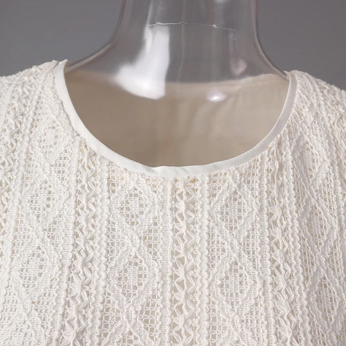 Load image into Gallery viewer, Women Beige Knitting Spliced Elegant Midi Vest Dress New Round Neck Sleeveless Fashion Tide Spring Summer 2025 CPG3068
