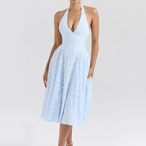 Load image into Gallery viewer, Elegant Sleeveless Bodycon Pleated Women Dress Sexy Backless Zipper Party Club Evening Dress Deep V Collar Party Vestido
