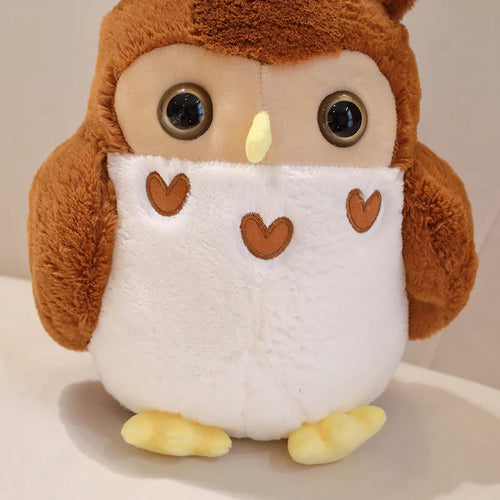 Load image into Gallery viewer, 30/40cm Stuffed Couple Owl Doll Simulation Animal Toy Cute Bird Doll Brown Owl White Owl Cartoon Plush Toy Children Girls Gift
