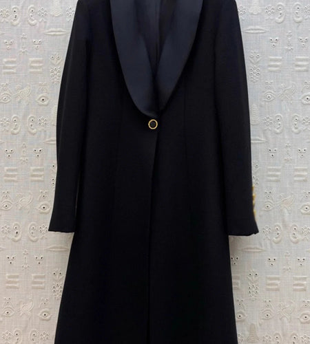 TWOTWINSTYLE Solid Loose Spliced Buttons Temperament Blazers for Women Lapel Long Sleeves Vintage Blazer Female Fashion Clothing