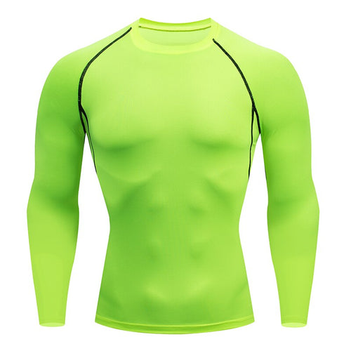 Load image into Gallery viewer, Mens Sport Compression Shirt Gym Tight Sweatshirt Running Top for Fitness T-shirt Bodybuilding Clothes Jogging Rashguard Dry Fit
