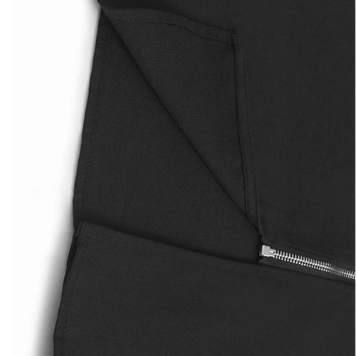 Load image into Gallery viewer, Women Black Zipper Pockets Spliced Big Size Midi Vest Dress New V-Neck Sleeveless Fashion Tide Spring Autumn 2025  1DJ1194
