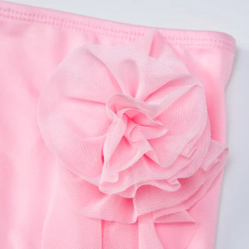 Load image into Gallery viewer, Elegant Halter 3D Flower Two Piece Sets Women Fashion Off-shoulder Tops And Maxi Skirt Matching Sets Bodycon Sexy Dress
