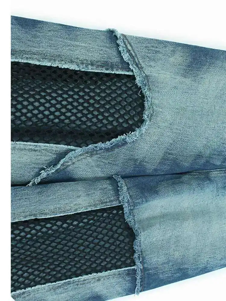 Big Size Denim Vest Wide Leg Pants Two Piece Suit New V-Neck Sleeveless Women Fashion Tide Spring Autumn 20251DH9963