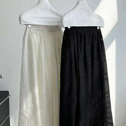 Load image into Gallery viewer, Lace Big Size Shirt Half-body Skirt Two Pieces Suit New Round Neck Long Sleeve Women Fashion Spring Autumn 2025 1DJ0062
