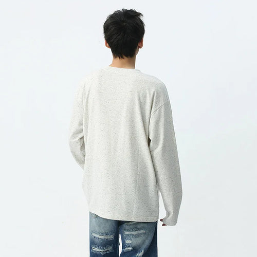 Load image into Gallery viewer, Men&#39;s T-shirt Spring Summer New Korean Style Clean Male Top Fashion Long Sleeve Round Neck Casual Solid Color 9C5291
