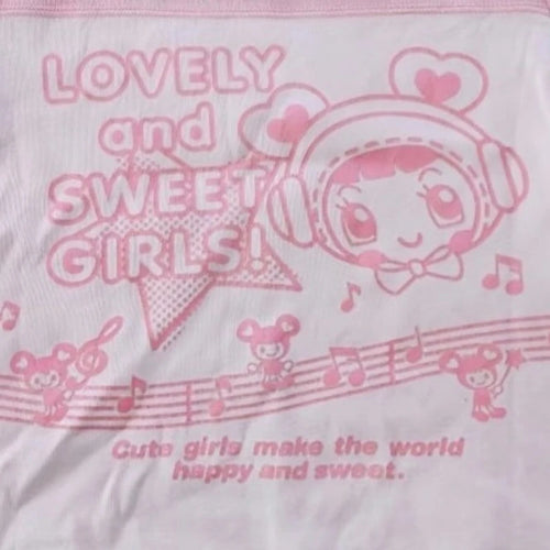 Load image into Gallery viewer, Japanese Kawaii Cartoon Print Tshirts 2025 Summer Women Y2k Aesthetic Grunge Patchwork Tees Harajuku Casual Loose Fairy T-shirt
