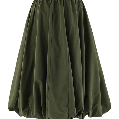 Load image into Gallery viewer, High Elastic Waist Khaki Pocket Shaped A-line Casual Half-body Skirt Women Fashion Tide New Spring Autumn 2025 CPG2082
