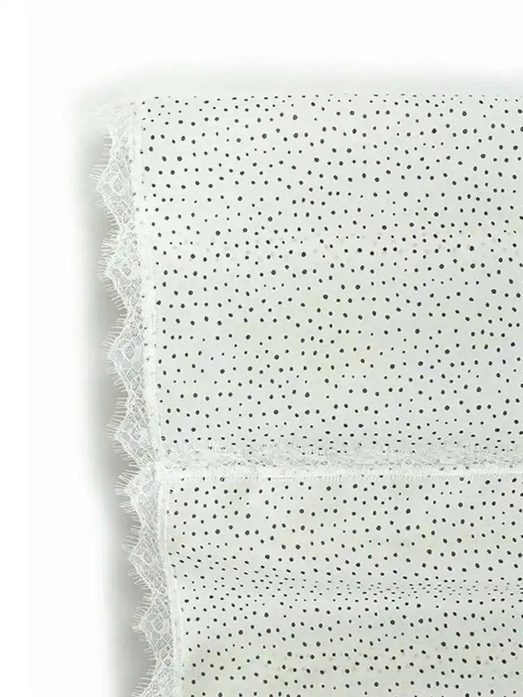 Women Gray Color-block Dot Big Size Long Elegant Dress New Round Neck Short Sleeve Fashion Spring Summer 2025  1DH6007