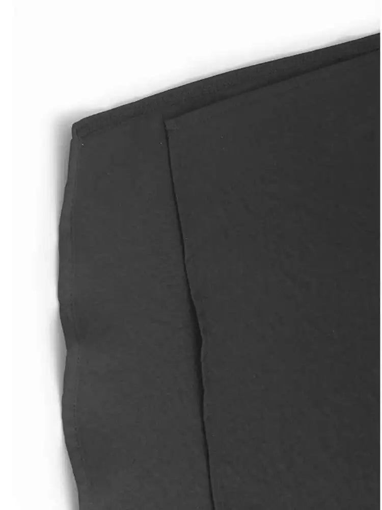 Women Black Pu Leather Vest False Two Big Size Shirt Dress New Lapel Long Sleeve Fashion Tide Spring Autumn 2025 1DH9653