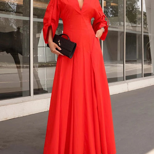 Load image into Gallery viewer, Woman Prom Elegant Maxi Dresses 2025 Spring Summer A-Line Women Evening Birthday Wedding Shirts Long Dress
