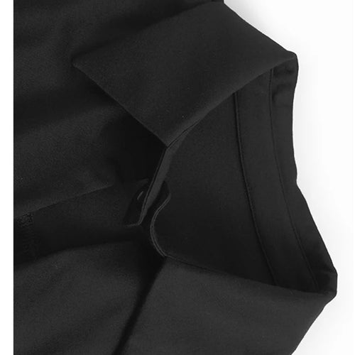 Load image into Gallery viewer, Women Black Pleated Hollow Out Big Size Elegant Mini Dress New V-Neck Long Sleeve Fashion Tide Spring Autumn 2025 1DH9549
