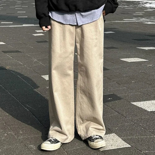 Load image into Gallery viewer, Men's Cargo Pants Straight Leg Male Spring Loose Cleanfit New Korean Solid Color Handsome Trendy Trousers 2025 9W1435
