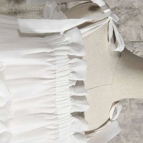 Load image into Gallery viewer, Women  Irregular Ruffles Spaghetti Strap Dress New Round Neck Long Sleeve Loose Fit Fashion Tide Spring Autumn 2025 1W571
