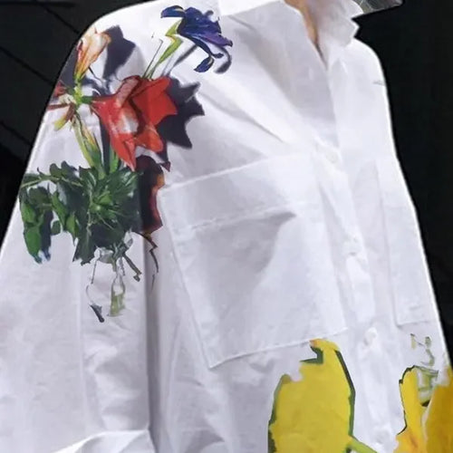 Load image into Gallery viewer, Women‘s Long Sleeves Blouse Shirts with Pockets Summer Spring New Fashion Urban Casual Blouse Tops for Woman
