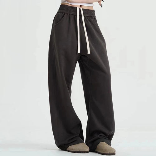 Load image into Gallery viewer, Men's Sweatpants Casual Elastic Waist Pants American Street Style Straight Leg Trendy  Loose Solid Color Menwear 9W1739
