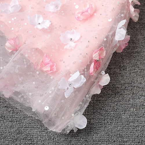 Load image into Gallery viewer, Women Three-dimensional Flower Rhinestones Mini Strapless Dress New Sleeveless Fashion Tide Spring Autumn 2025 CPG2978
