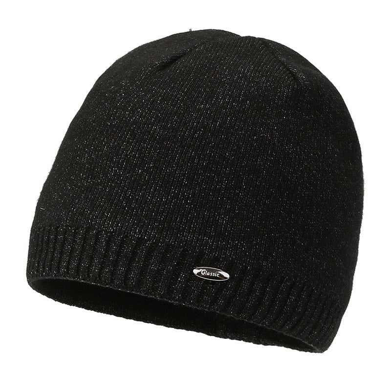 Kpop Winter Men's Caps Women Knitted Beanie Hats Ski Cap Male Keep Warm Thicken Outdoor Fleece Winter Hat