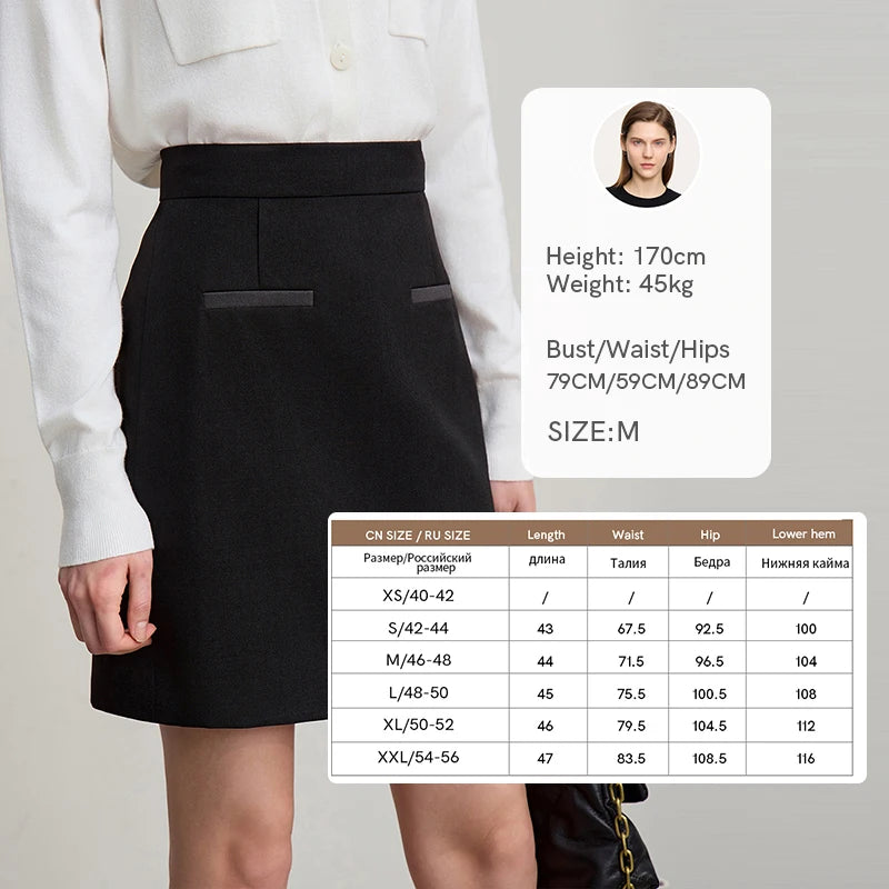 Mini Skirt 2026 Spring New Elegant Commuter Versatile Short Skirt A-Line Color-blocking Splicing Women's Clothing 12621021