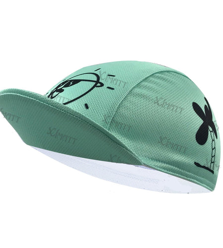 Cool The Sun Cartoon Polyester Cycling Caps Mint Green Universal For All Seasons  Team Sports Bicycle Hats