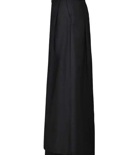High Waist Black Pleated Double Layers Wide Leg Pants New Loose Fit Trousers Women Fashion Tide Spring Autumn 2025 1DF8559