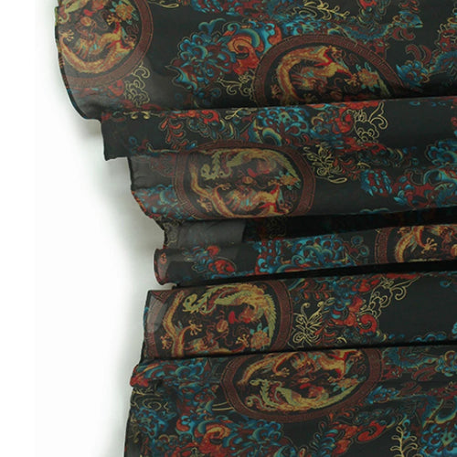 Load image into Gallery viewer, Women Black Pattern Printed Big Size Midi Dress New Round Neck Short Sleeve Fashion Tide Spring Summer 2025 1DJ0298
