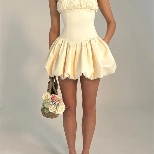 Load image into Gallery viewer, Elegant Satin Corset Mini Dress For Women  Fashion New Spaghetti Strap Sleeveless Backless A-line Club Party Sexy Dress
