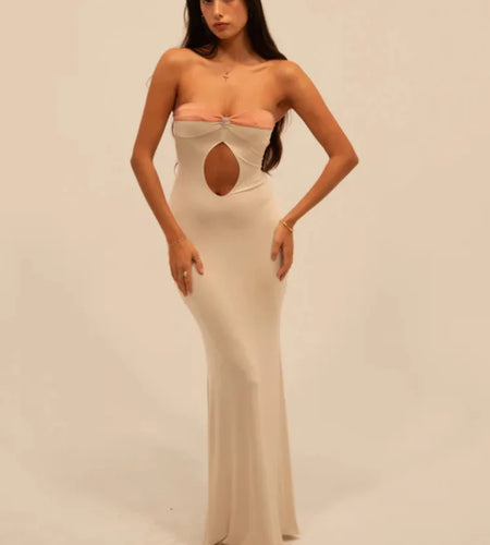 Sexy Sleeveless Hollow Out Patchwork Bodycon Dress Women's Backless Elegant Party Club Evening Dress Summer New 2024